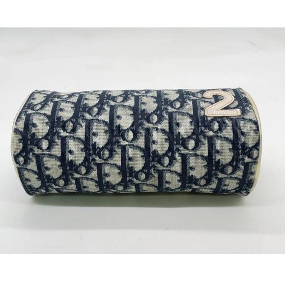 Vintage Christian Dior Trotter PVC x Leather No.2 Navy Multi-Pouch - Picture 3 of 13